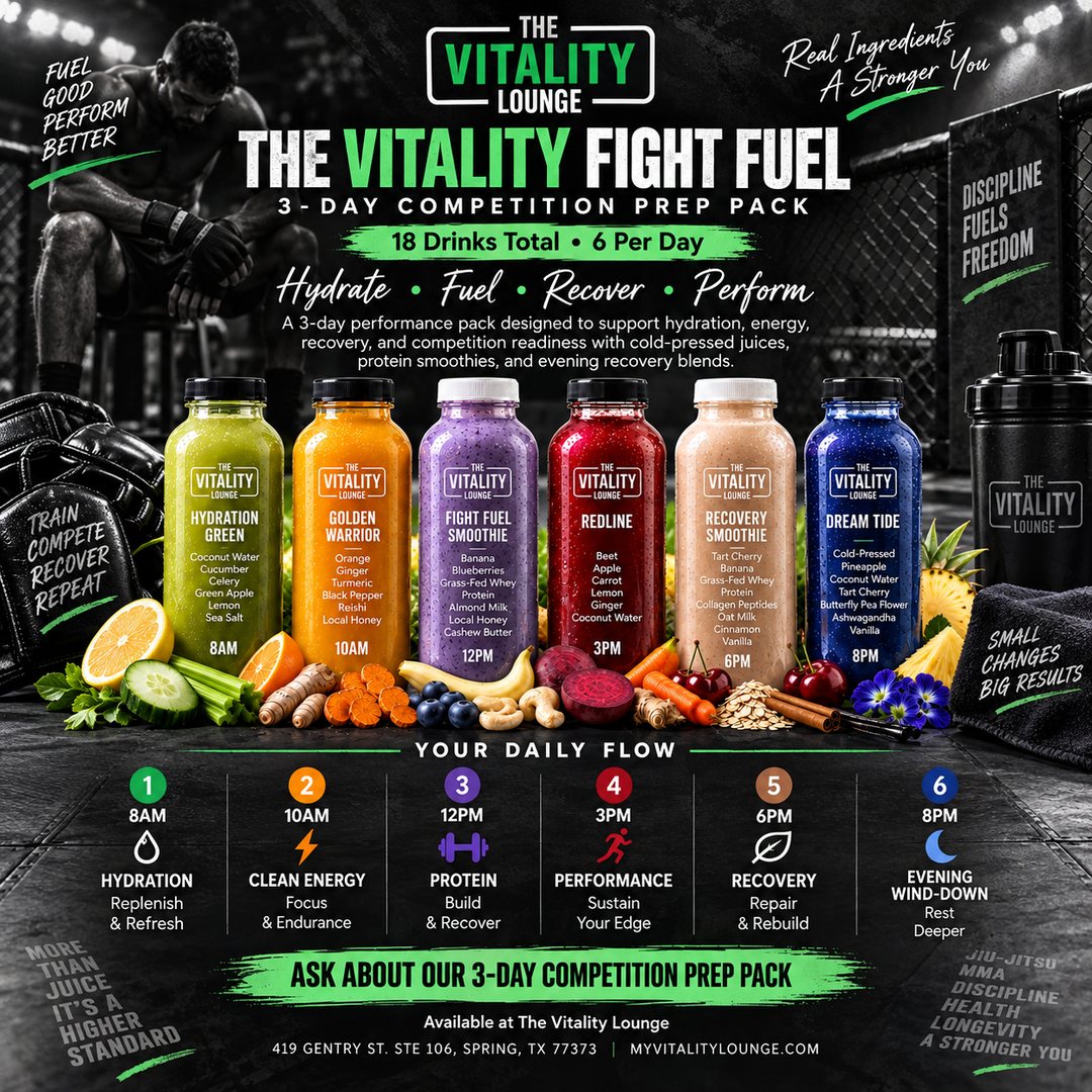 The Vitality Fight Fuel — 3-Day Competition Prep Pack overview